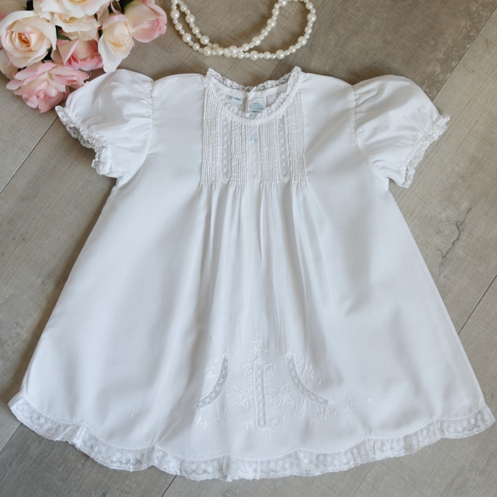 Feltman Brothers White Detailed Lace Slip Dress Special Occasion NWT